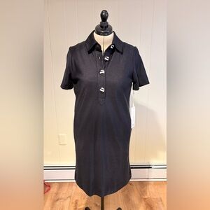 Etcetera Black Knit Dress with Subtle Texture, Sz 4